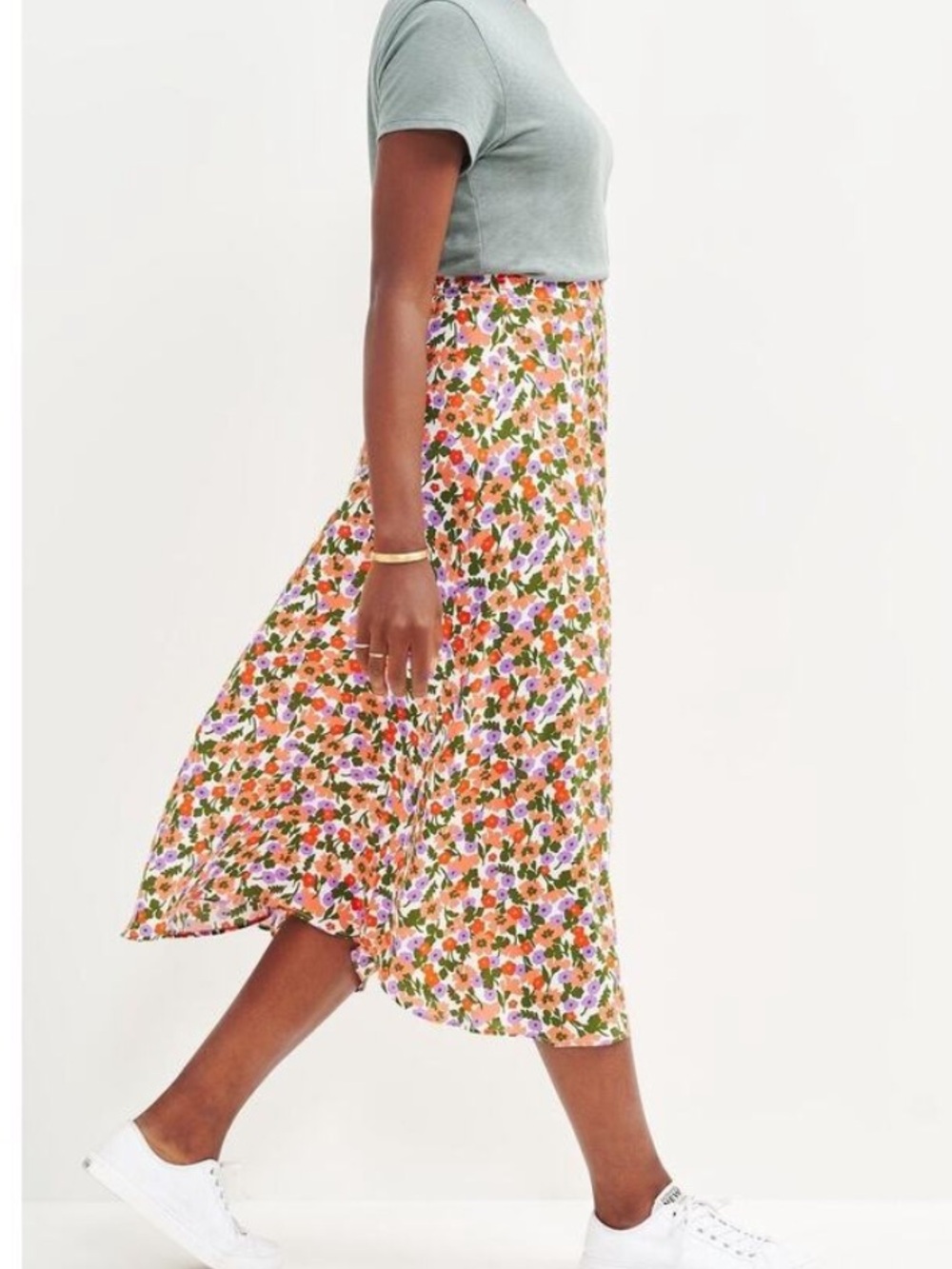 Amour Vert Silk Blaze Skirt size small